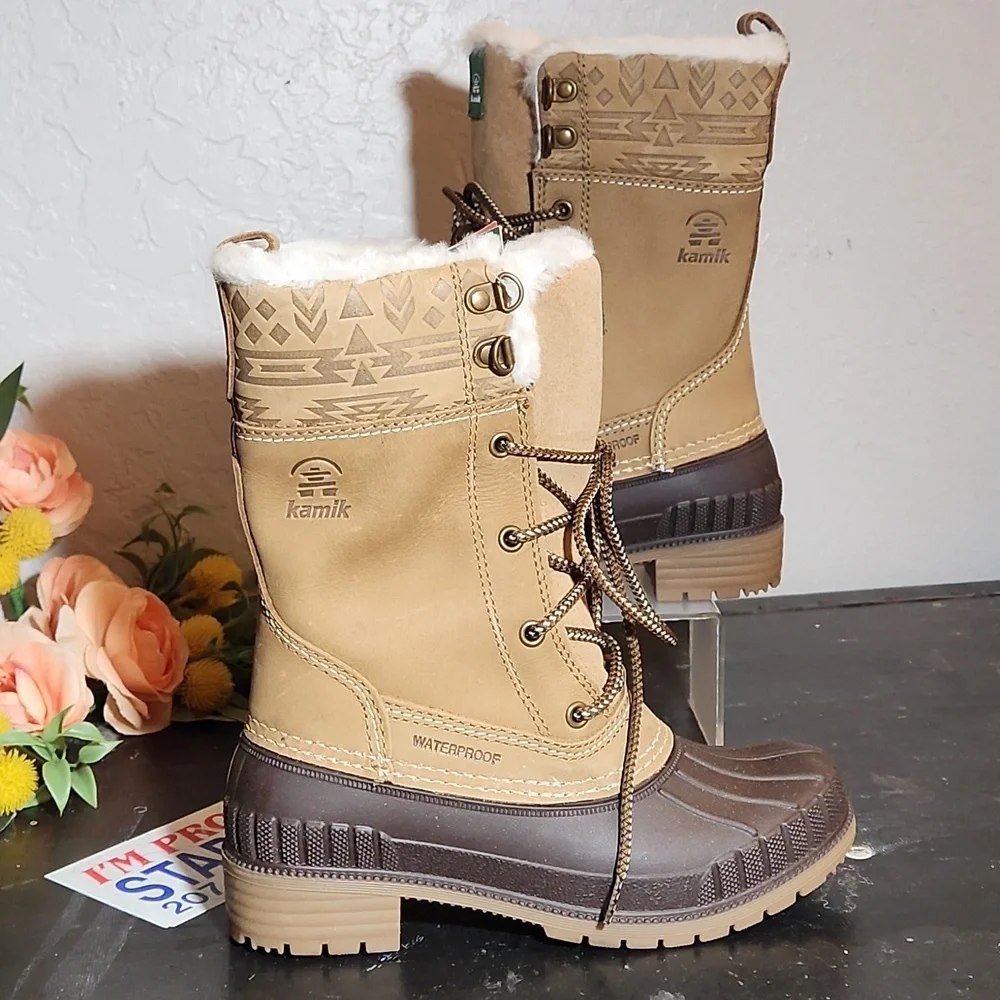 KAMIK Siennah Faux Fur Lined Waterproof Winter Boots 5